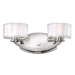 Hinkley Meridian Collection 14&quot; Wide Chrome Vanity Bathroom Wall Light