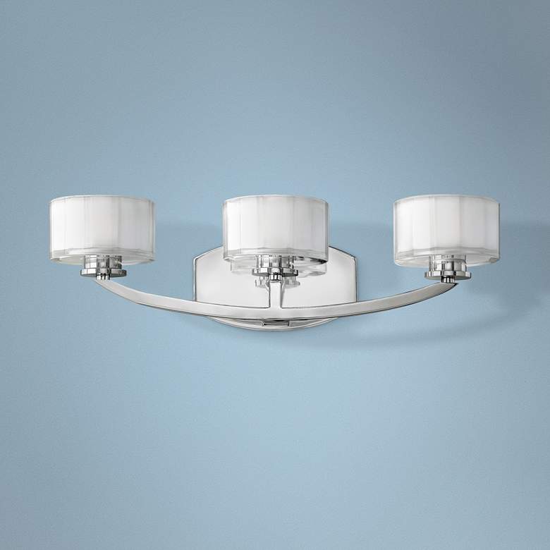 Image 1 Hinkley Meridian Collection 21 inch Wide Bathroom Wall Light
