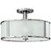 Hinkley Midtown 18" Wide Brushed Nickel Ceiling Light