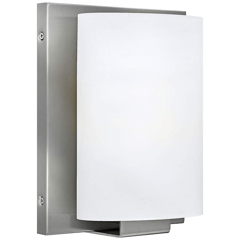 Image 1 Hinkley Mila 10" High Brushed Nickel Wall Sconce