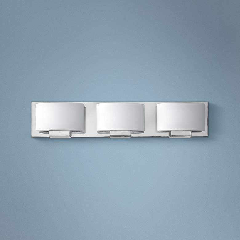 Image 1 Hinkley Mila 24" Wide Chrome 3-Light LED Bath Light