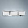 1_Hinkley Mila 24" Wide Modern Opal Glass Brushed Nickel Bath Light