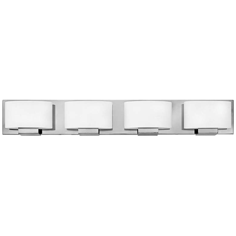 Image 1 Hinkley Mila 32 1/4 inch Wide 4-Light Chrome Bath Light