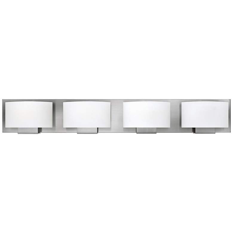 Image 1 Hinkley Mila 32 1/4 inch Wide Brushed Nickel Bath Light