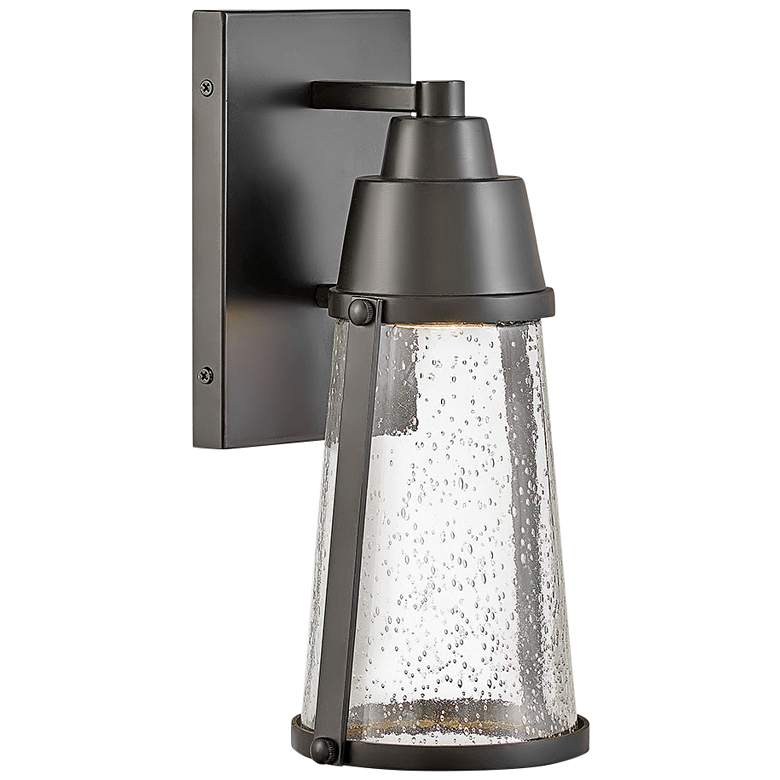 Image 1 Hinkley Miles 12" High Black LED Outdoor Wall Light