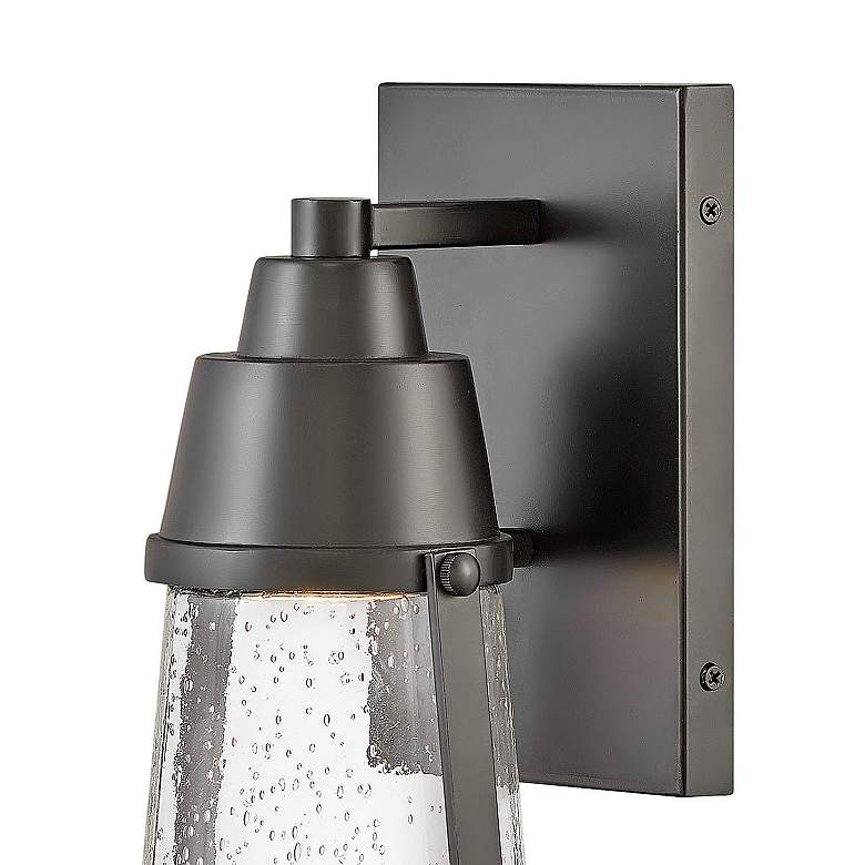 Image 3 Hinkley Miles 12" High Black LED Outdoor Wall Light more views