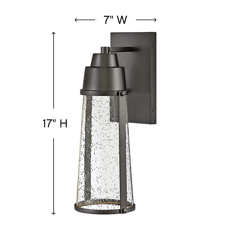 Image 5 Hinkley Miles 17" High Black LED Outdoor Wall Light more views