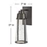5_Hinkley Miles 17" High Black LED Outdoor Wall Light more views