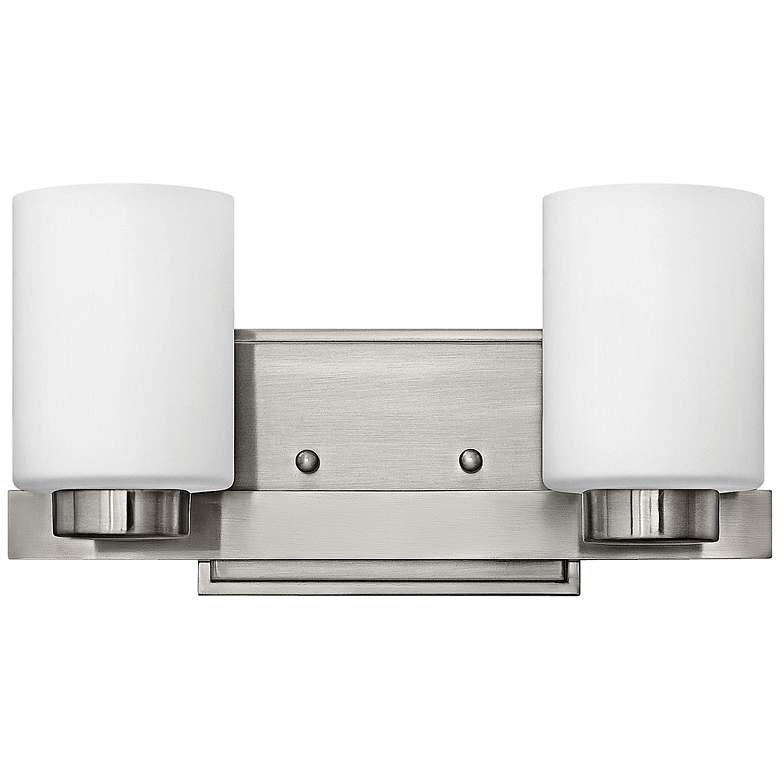 Image 1 Hinkley Miley 13" Wide Brushed Nickel 2-Light Bath Light