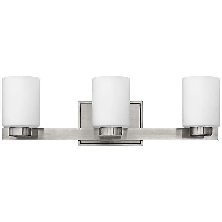 Image 1 Hinkley Miley 21 1/2" Wide Brushed Nickel 3-Light Bath Light