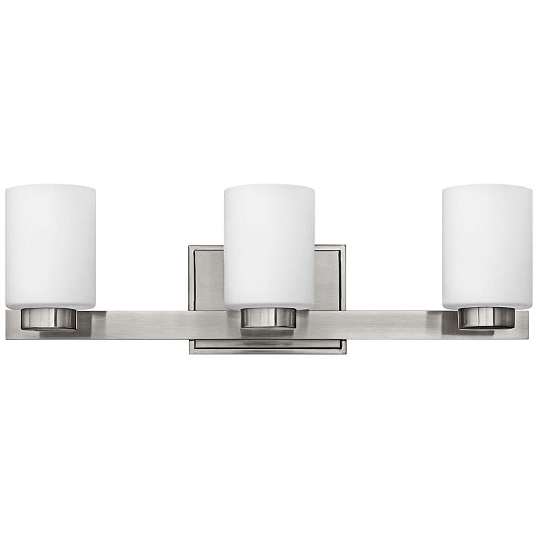 Image 1 Hinkley Miley 21 1/2 inch Wide Brushed Nickel 3-Light Bath Light