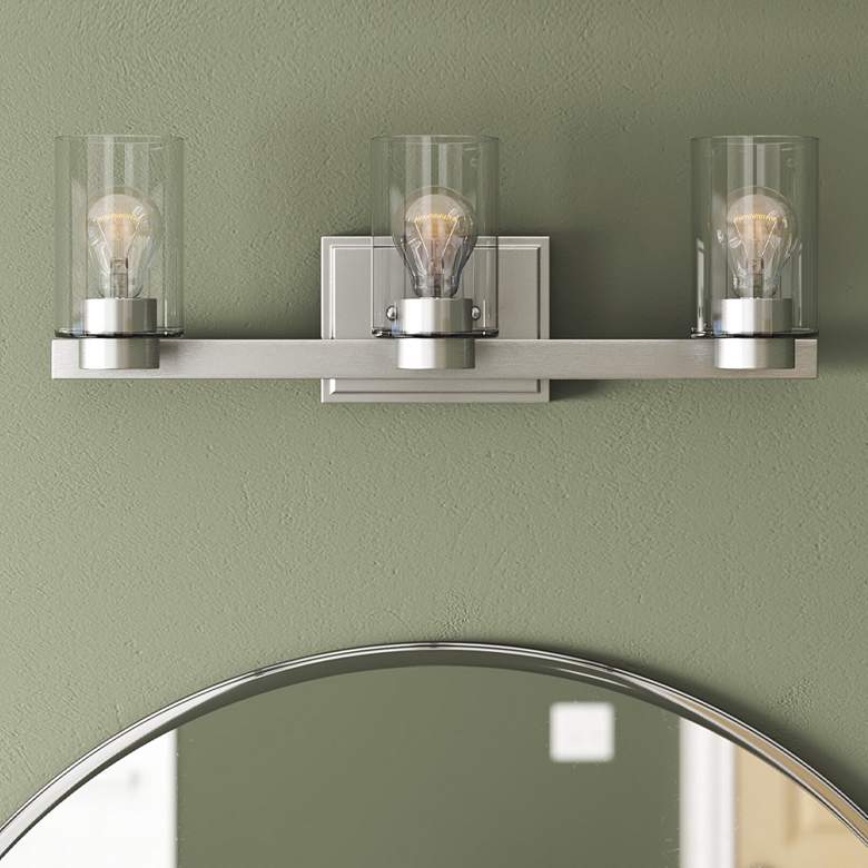 Image 1 Hinkley Miley 21 1/2" Wide Chrome Bathroom Light