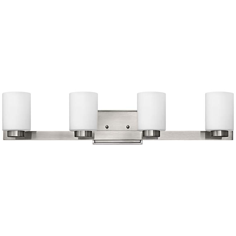 Image 1 Hinkley Miley 30" Wide Brushed Nickel 4-Light Bath Light