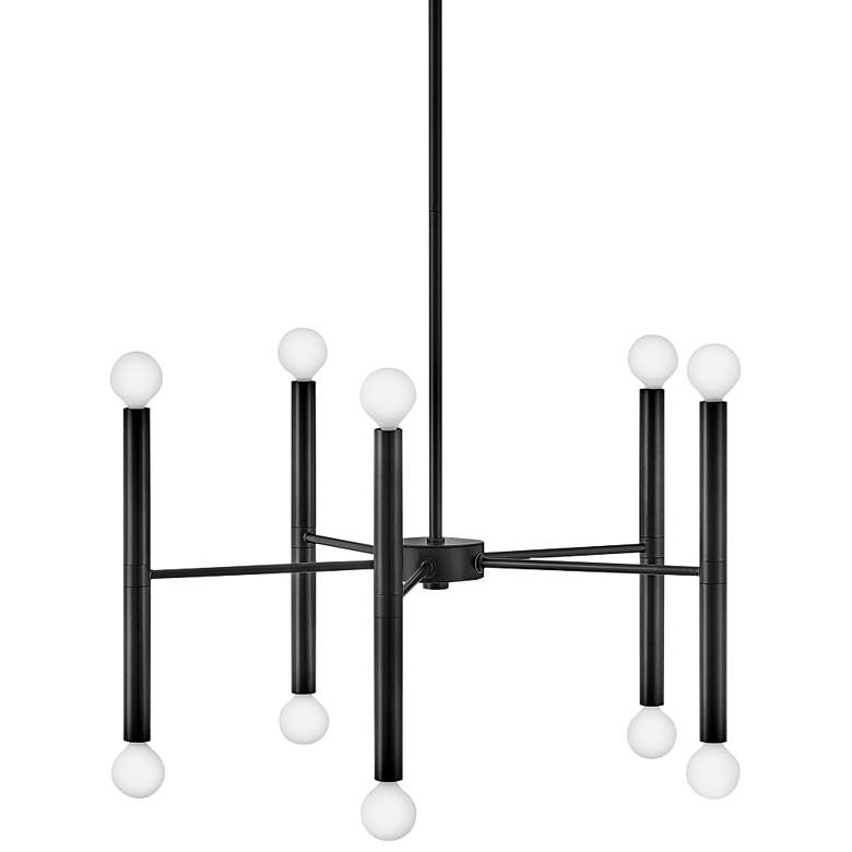 Image 1 Hinkley Millie 24" Wide Black 10-Light Chandelier