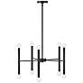 1_Hinkley Millie 24" Wide Black 10-Light Chandelier
