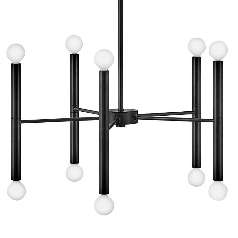 Image 3 Hinkley Millie 24" Wide Black 10-Light Chandelier more views