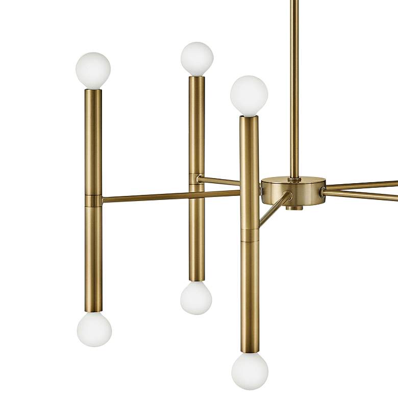 Image 4 Hinkley Millie 24" Wide Lacquered Brass 10-Light Chandelier more views