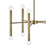 4_Hinkley Millie 24" Wide Lacquered Brass 10-Light Chandelier more views