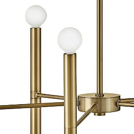 Image5 of Hinkley Millie 24" Wide Lacquered Brass 10-Light Chandelier more views