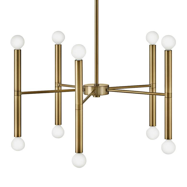Image 7 Hinkley Millie 24" Wide Lacquered Brass 10-Light Chandelier more views