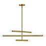 1_Hinkley Millie 35 3/4" Wide Lacquered Brass 6-Light Pendant