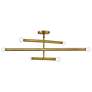 2_Hinkley Millie 35 3/4" Wide Lacquered Brass 6-Light Pendant more views