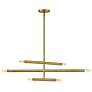 3_Hinkley Millie 35 3/4" Wide Lacquered Brass 6-Light Pendant more views
