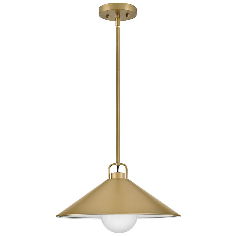 Image 2 Hinkley Milo 16" Wide Lacquered Brass Pendant Light more views