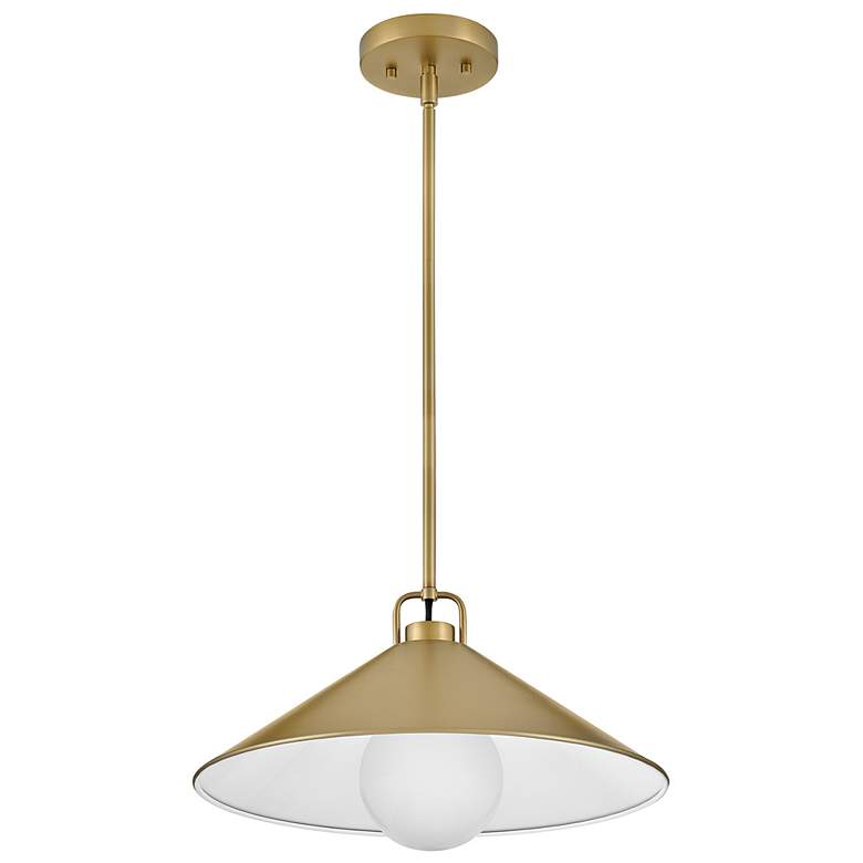Image 4 Hinkley Milo 16" Wide Lacquered Brass Pendant Light more views
