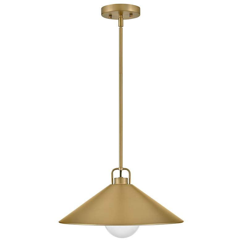 Image 5 Hinkley Milo 16" Wide Lacquered Brass Pendant Light more views