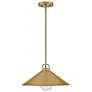 5_Hinkley Milo 16" Wide Lacquered Brass Pendant Light more views