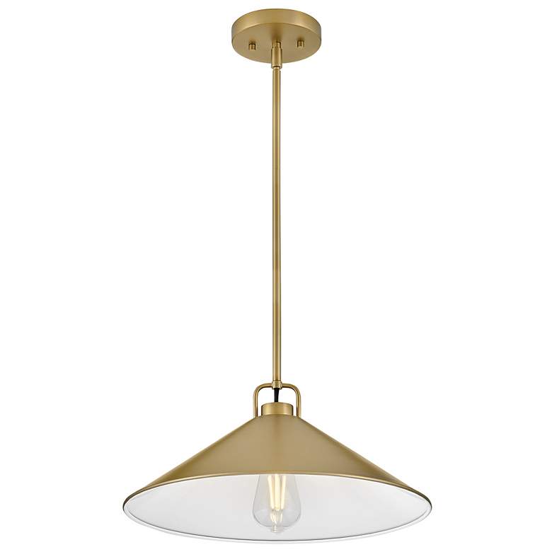 Image 6 Hinkley Milo 16" Wide Lacquered Brass Pendant Light more views