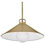Hinkley Milo 16" Wide Lacquered Brass Pendant Light
