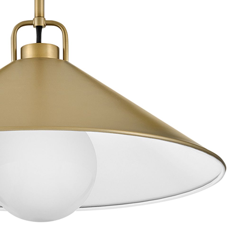 Hinkley Milo 16" Wide Lacquered Brass Pendant Light