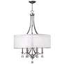 3_Hinkley Mime 30 1/4" Wide Brushed Nickel Drum Shade Chandelier more views