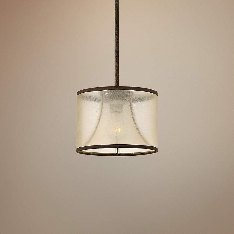 Image 1 Hinkley Mime 9" Wide French Bronze Mini Pendant Chandelier