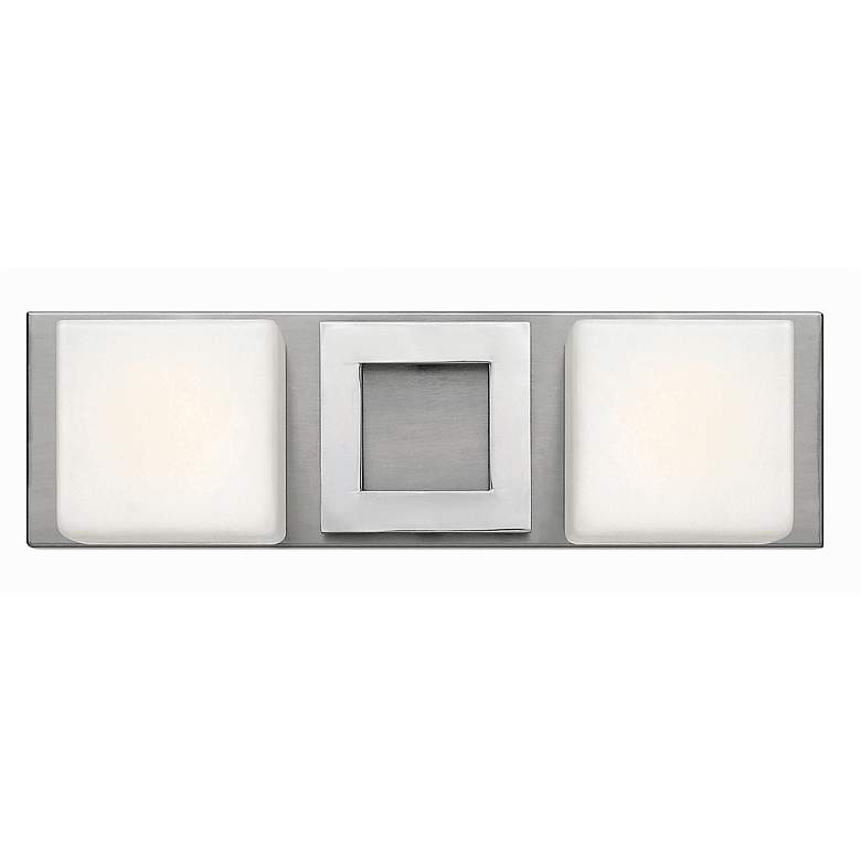 Image 1 Hinkley Mirage 15 inch Wide Nickel and Chrome 2-Light Bath Light