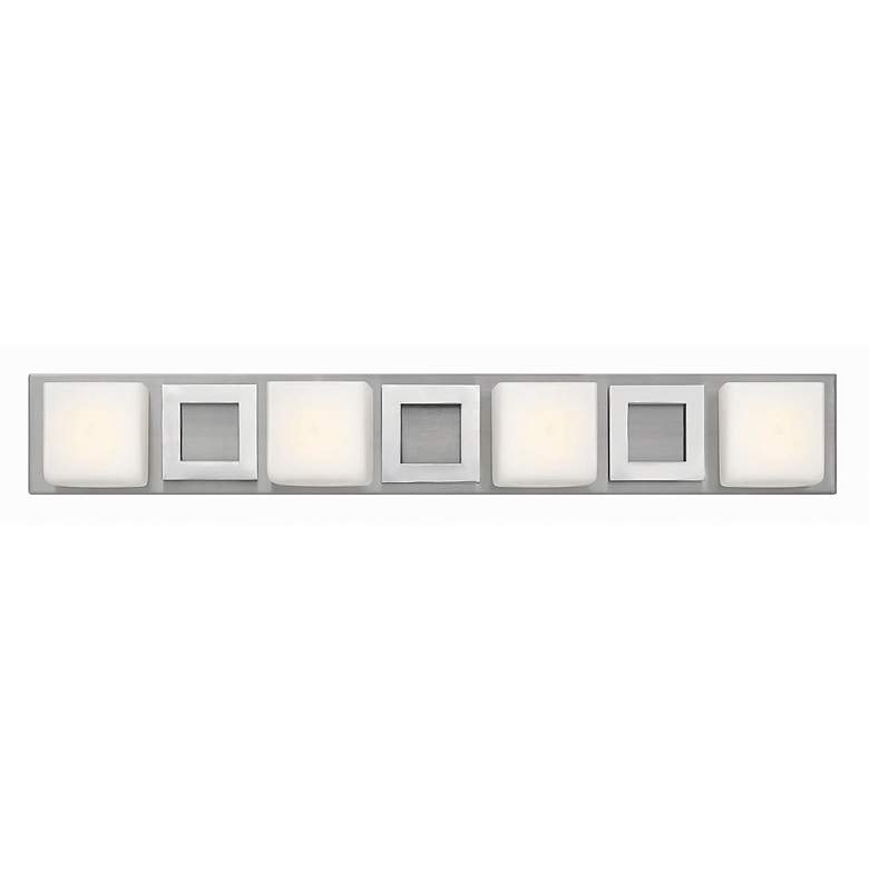 Image 1 Hinkley Mirage 32" Wide Nickel and Chrome 4-Light Bath Light
