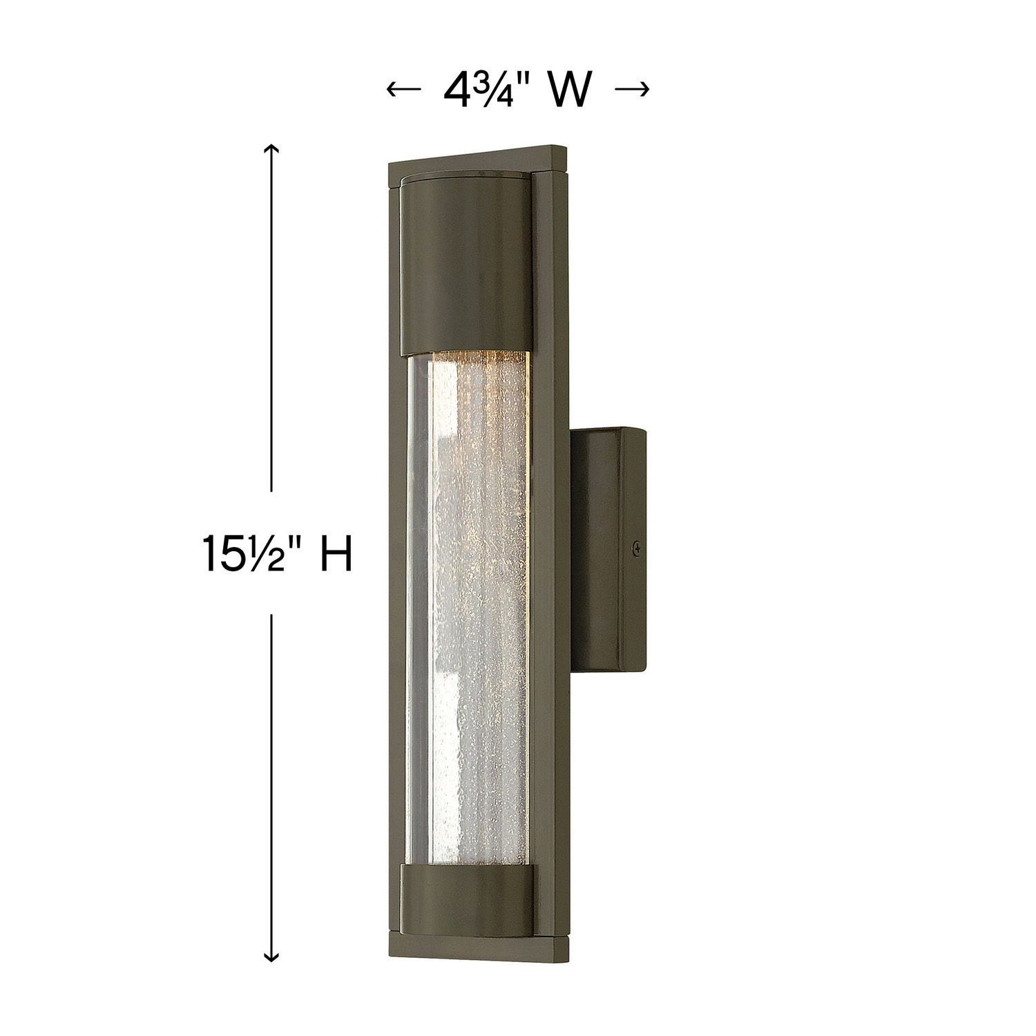 Image 3 Hinkley Mist 15 1/2" High Bronze Outdoor Wall Light more views