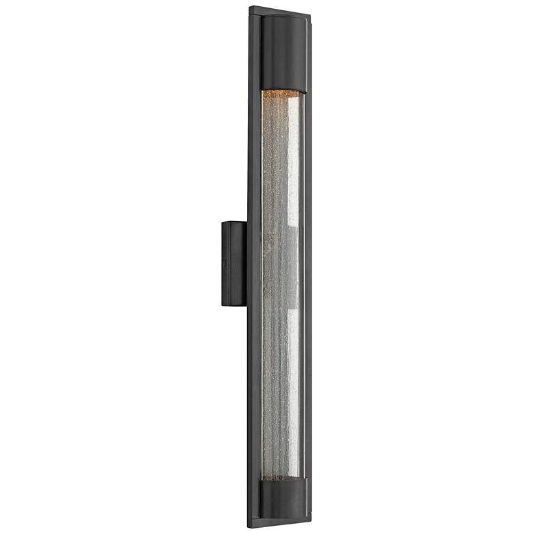 Image 1 Hinkley Mist 28 1/2" High Satin Black Outdoor Wall Light