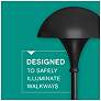 4_Hinkley Modern Dome 26" High Black Hardwired Landscape Path Light more views