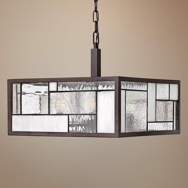 Image 1 Hinkley Mondrian 16 inch Wide Buckeye Bronze Pendant Light