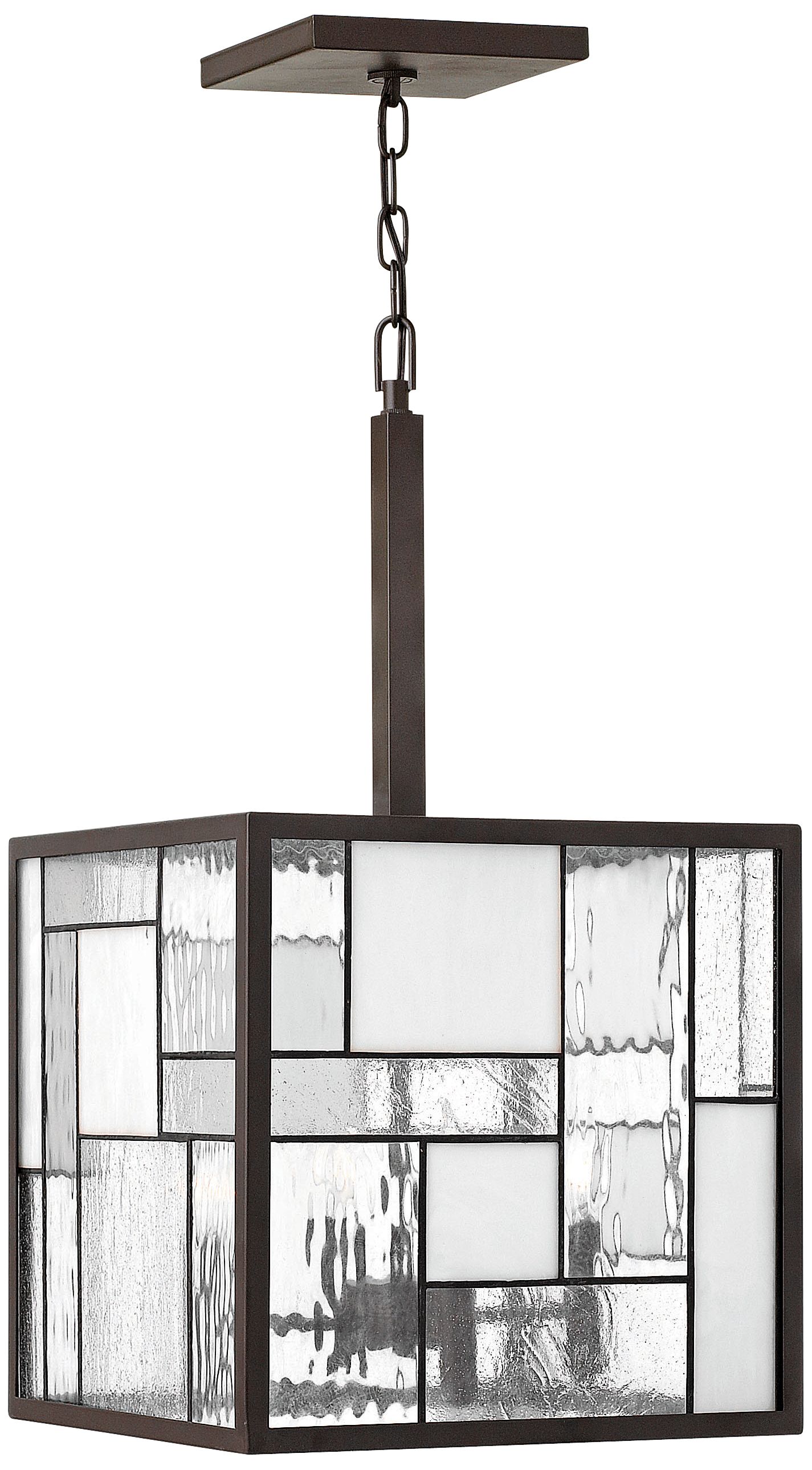 Hinkley Mondrian 4-Light 14" Wide Bronze Pendant Light