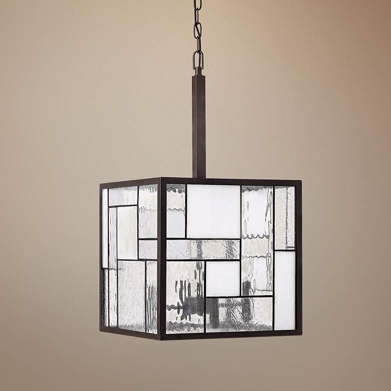 Image 1 Hinkley Mondrian 4-Light 14 inch Wide Bronze Pendant Light