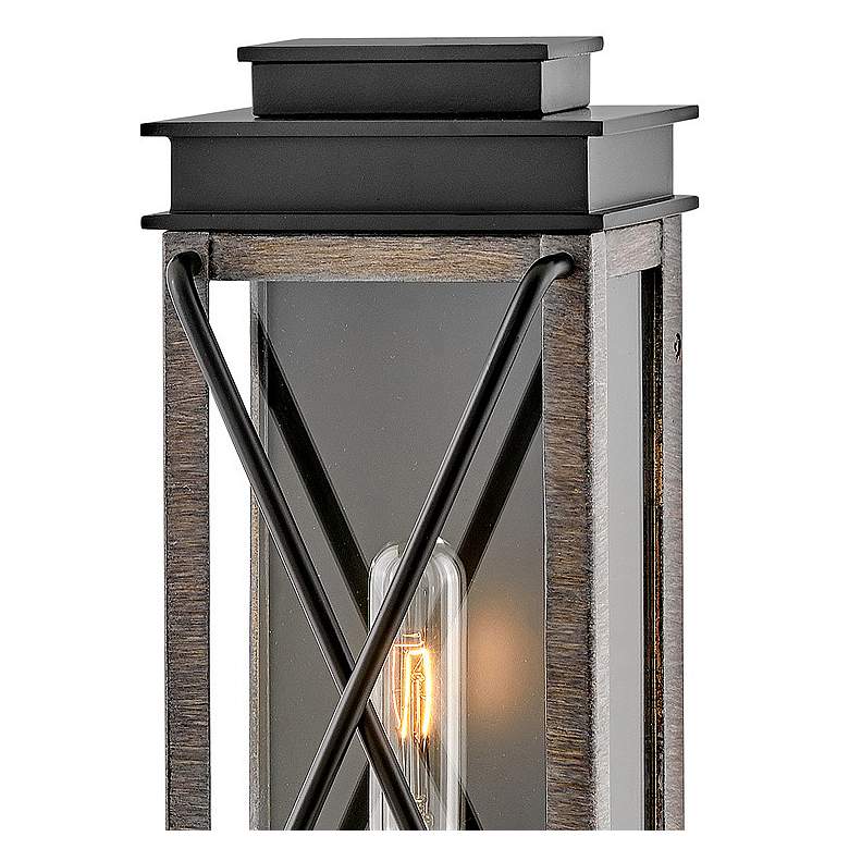 Image 2 Hinkley Montecito 15" High Black Finish Rustic Outdoor Wall Light more views