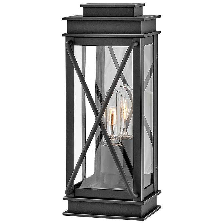 Image 2 Hinkley Montecito 15" High Museum Black Outdoor Wall Light