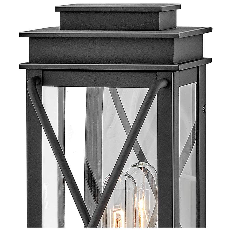 Image 4 Hinkley Montecito 15" High Museum Black Outdoor Wall Light more views