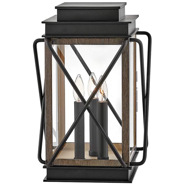 Image 1 Hinkley Montecito 18 1/2 inch High Black Outdoor Lantern Pier Light