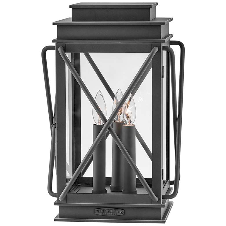 Image 2 Hinkley Montecito 18 1/2 inch High Museum Black Outdoor Pier Light