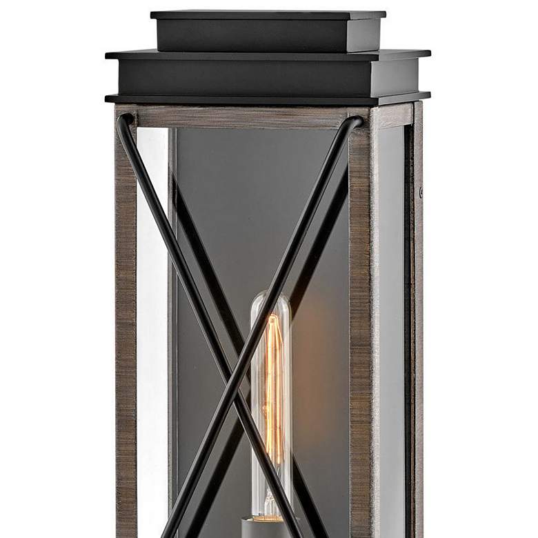 Image 2 Hinkley Montecito 18 3/4" High Black Finish Outdoor Lantern Wall Light more views